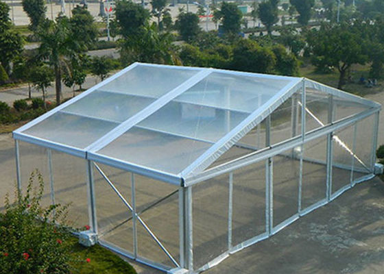 PVC Fabric Aluminum 15x50 Clear Span Tent With Decorations