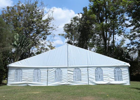PVC Fabric Aluminum 15x50 Clear Span Tent With Decorations