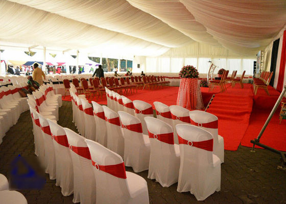 Pvc Clear Roof 40m Event Marquee Tent For Commercial Conference / Election Meeting